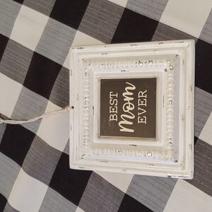 🐻     Rustic wall hanger Best Mom Ever Sign 6 X 6 inches